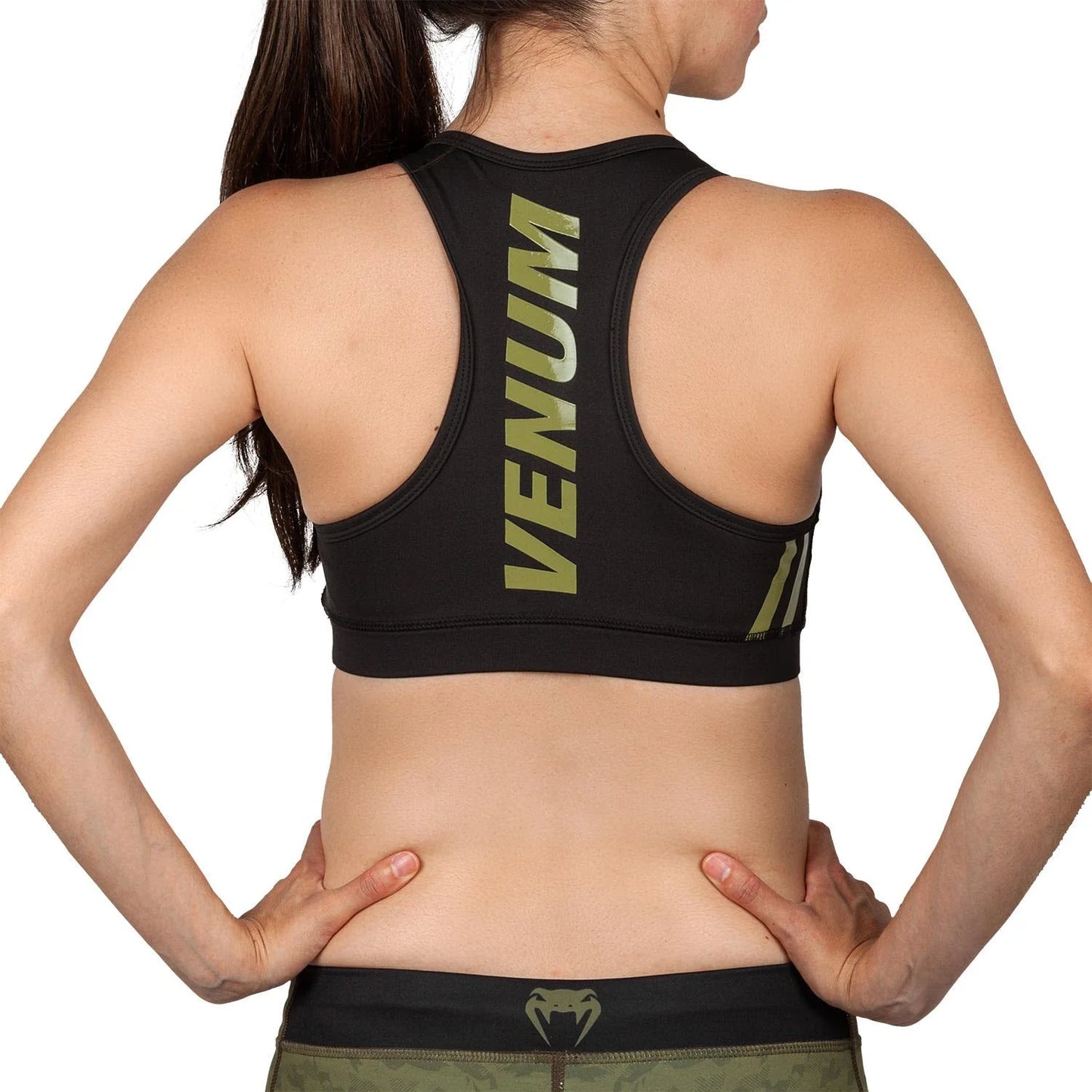 Power 2.0 Sports Bra - Khaki/Black