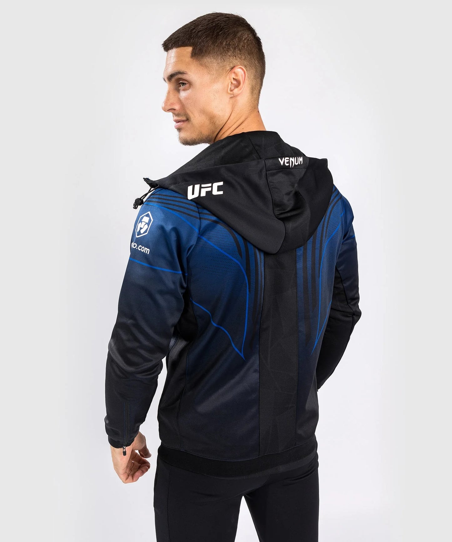 UFC Authentic Fight Night 2.0 Men's Walkout Hoodie - Midnight Edition - Blue/Black