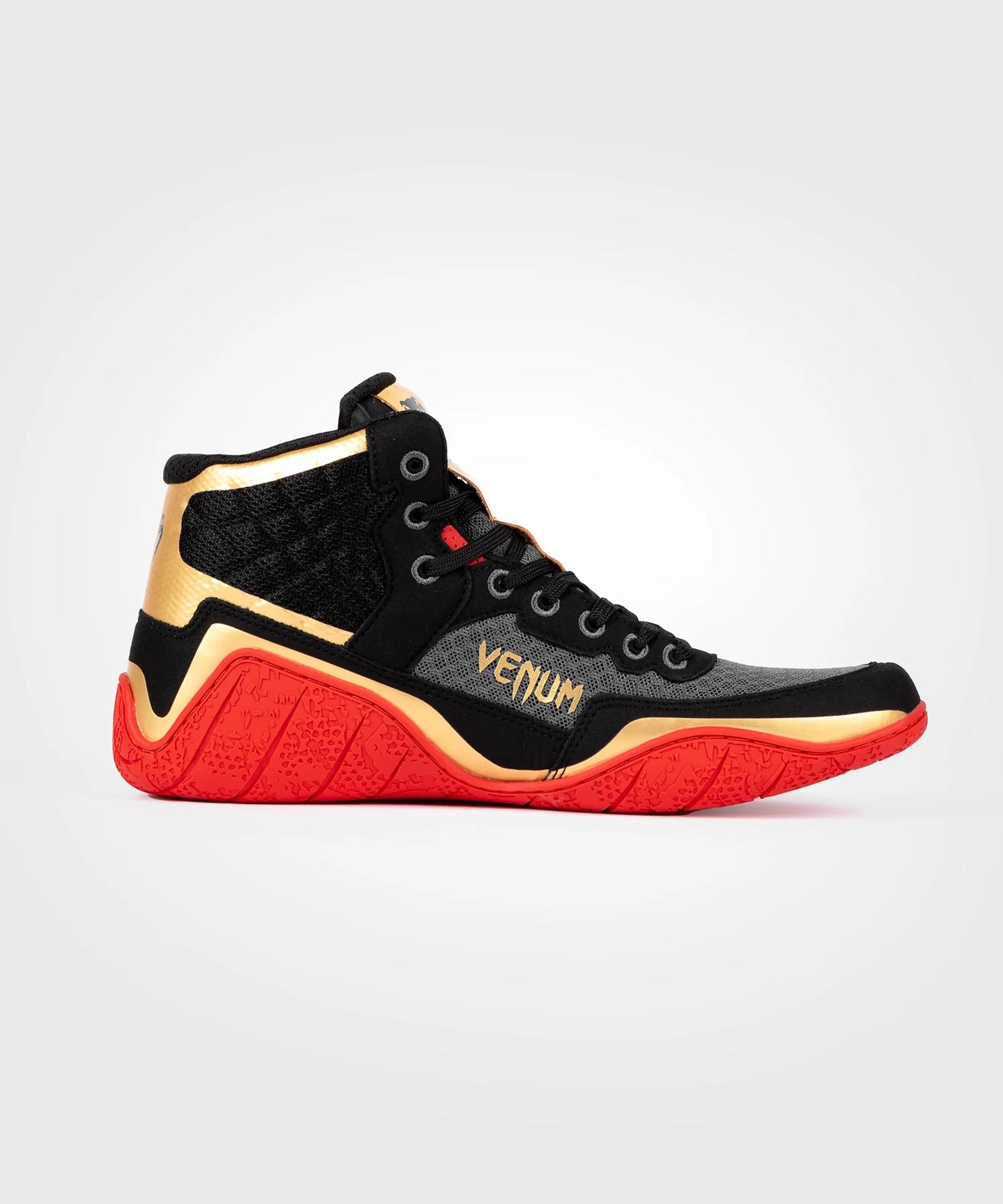 Elite Fitness Shoes - Black Gold Red