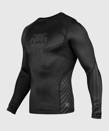 Plasma Rashguard Long Sleeves - Black/Black