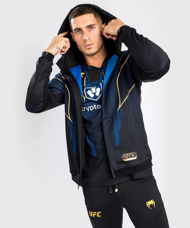 UFC Authentic Fight Night 2.0 Men's Walkout Hoodie - Midnight Edition - Blue/Black/Gold