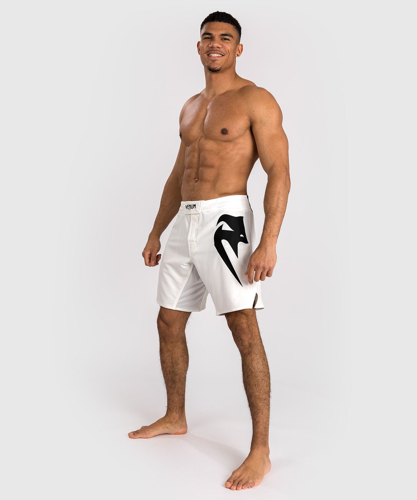 LIGHT 5.0 FIGHT SHORTS-WHITE/BLACK