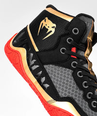 Elite Fitness Shoes - Black Gold Red
