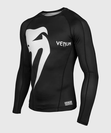 Original Giant Rashguard Long Sleeves - Black/White