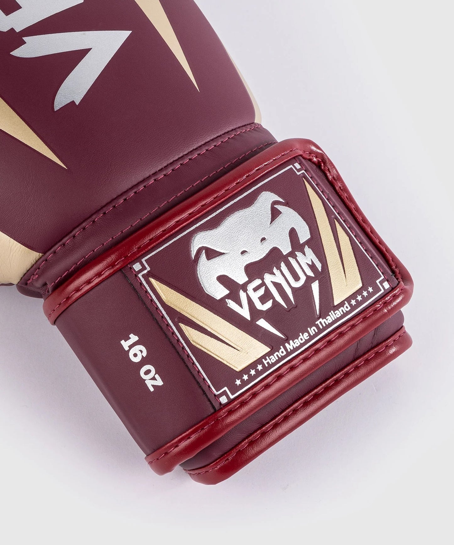 Elite Boxing Gloves - Burgundy Gold