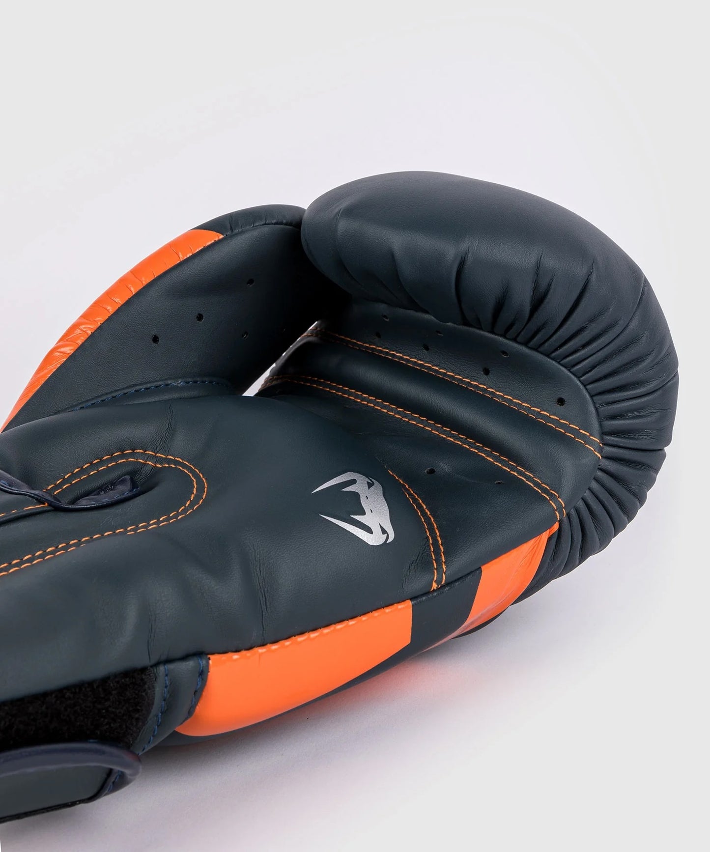 Elite Boxing Gloves - Navy Blue Orange