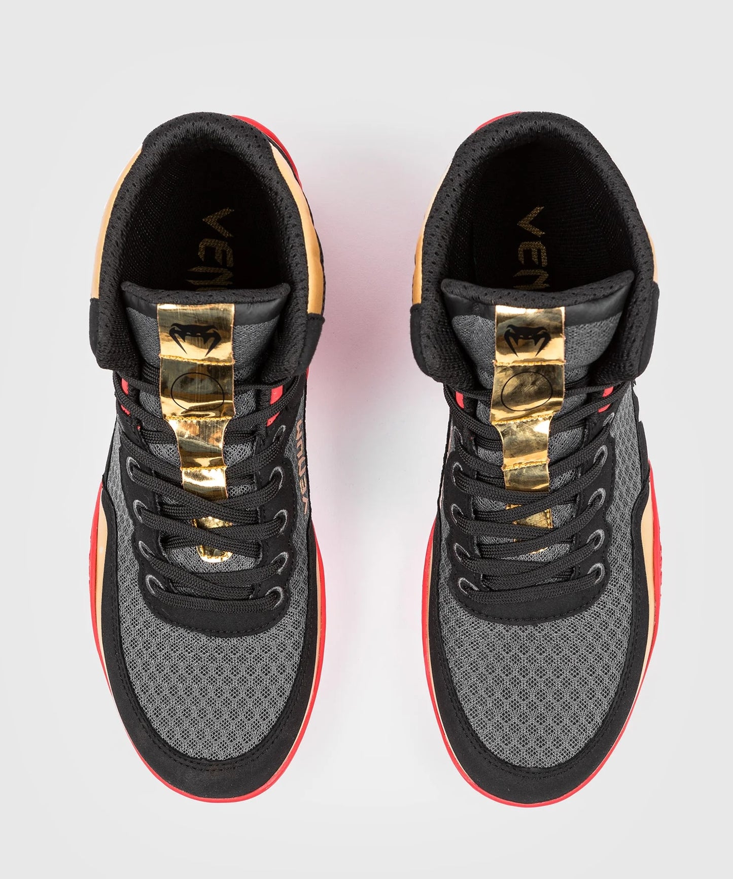 Elite Fitness Shoes - Black Gold Red