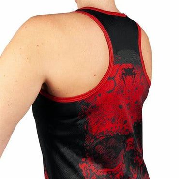 Santa Muerte 3.0 Tank Top-Black/Red