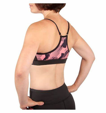 Tecmo Sports Bra-Black/Pink