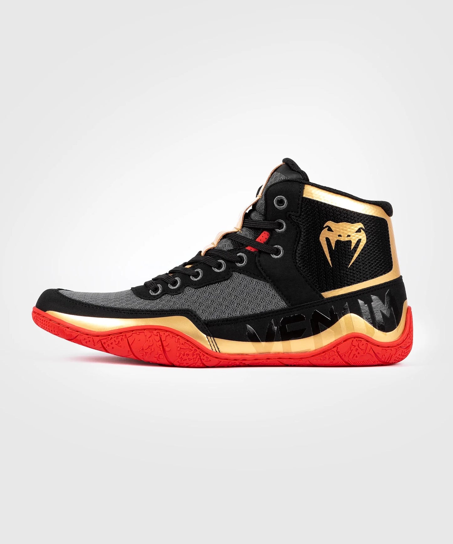Elite Fitness Shoes - Black Gold Red