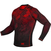 Fusion Compression T-shirt Long Sleeve - Black/Red