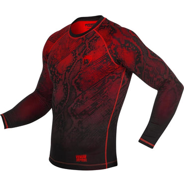 Fusion Compression T-shirt Long Sleeve - Black/Red