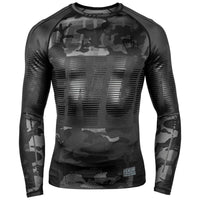 Tactical Rash Guard L/S Compression Shirt Camo Black