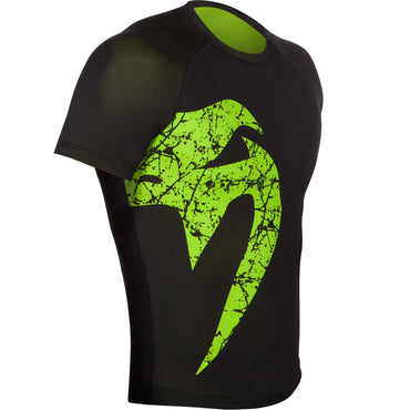 Original Giant Rashguard Short Sleeves - Black/Neo Yellow