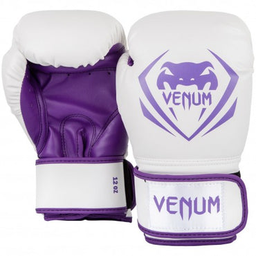 Contender Boxing Gloves - White/Purple