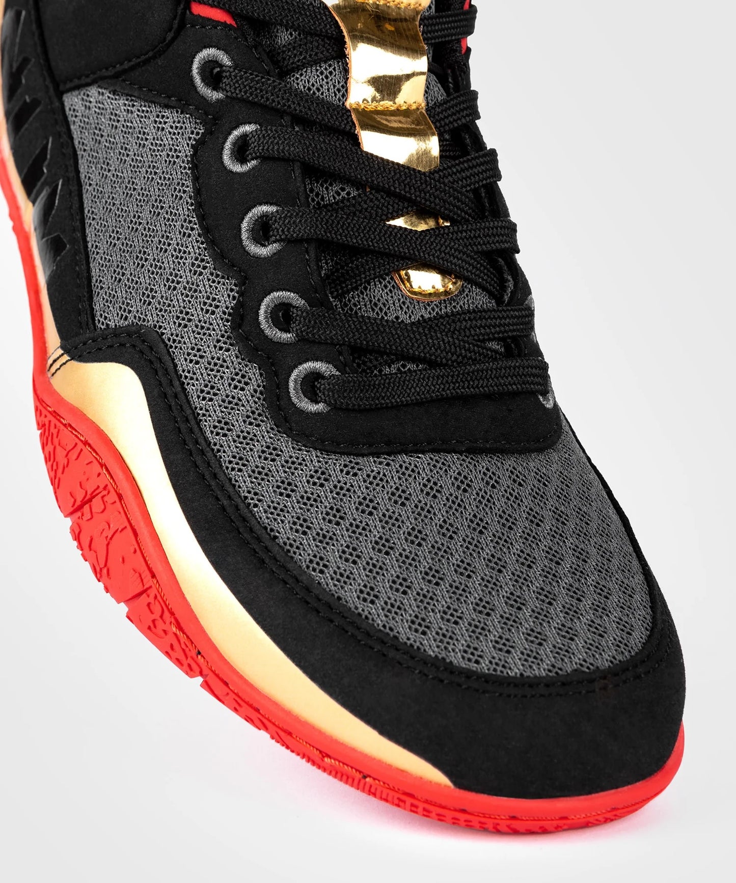 Elite Fitness Shoes - Black Gold Red