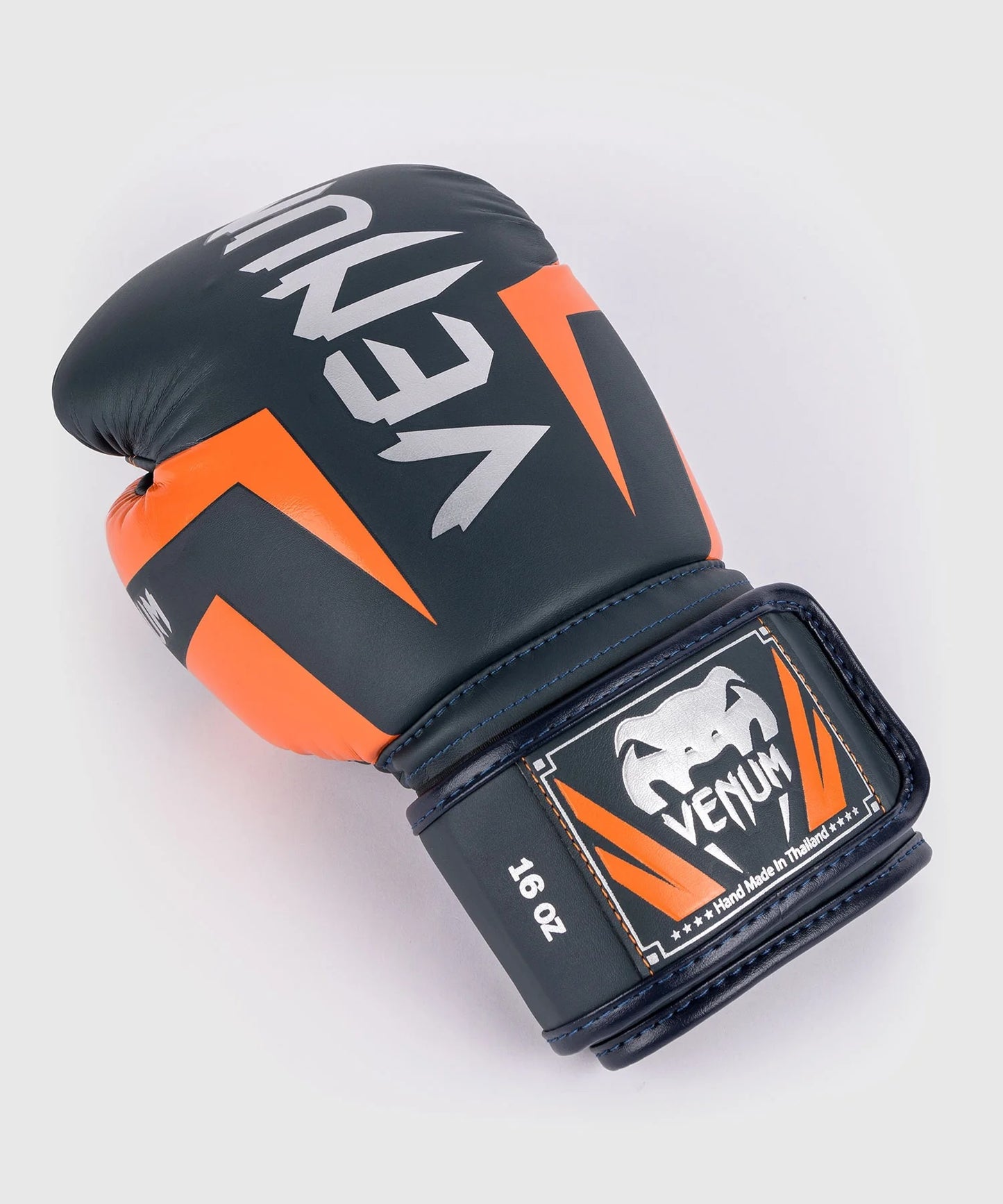 Elite Boxing Gloves - Navy Blue Orange