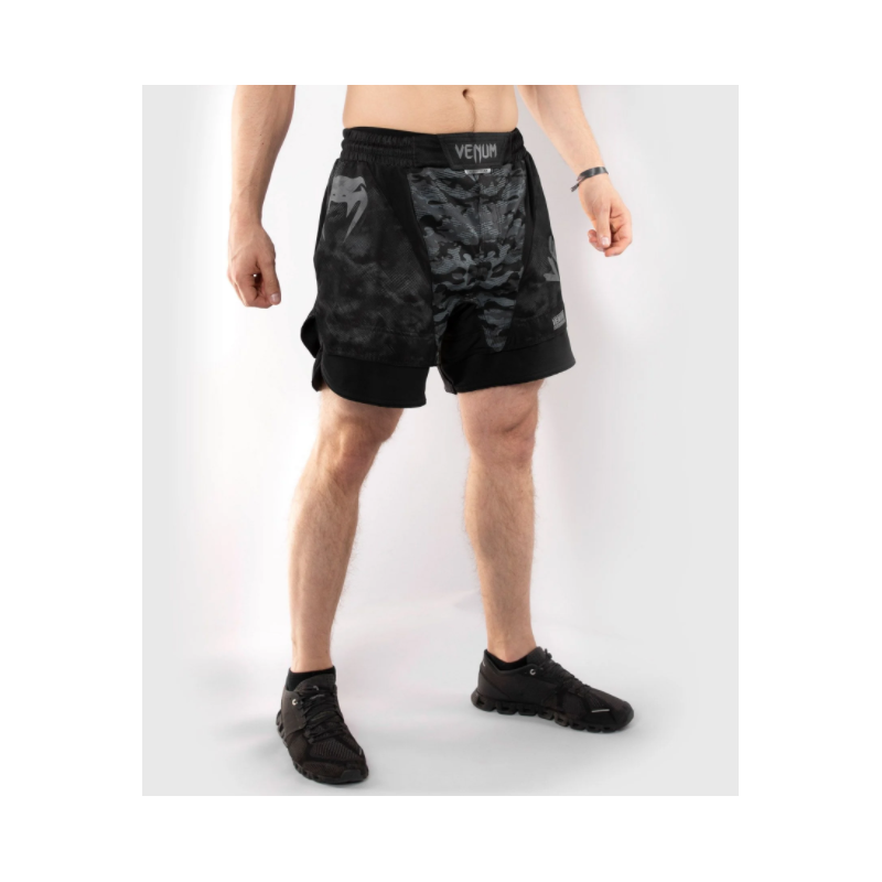 Defender Fight Shorts-Dark Camo