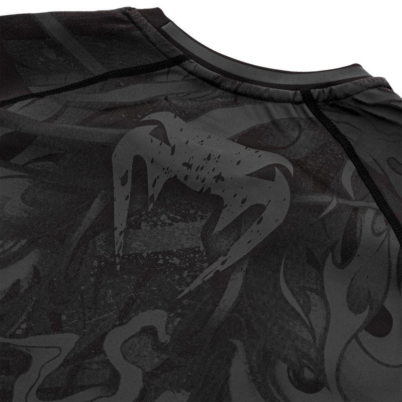 Devil Rashguard Long Sleeves - Black/Black