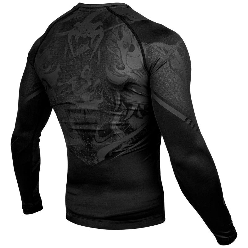 Devil Rashguard Long Sleeves - Black/Black