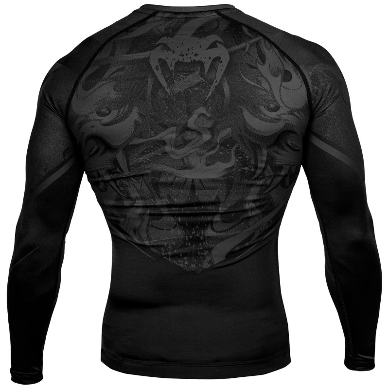 Devil Rashguard Long Sleeves - Black/Black