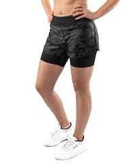 Defender 2.0 Hybrid Compression Shorts Women- Black/Black