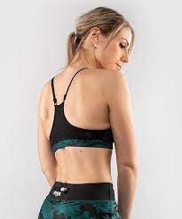 Defender Sports Bra-Black/Green