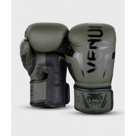 Elite Boxing Gloves - Khaki/Black