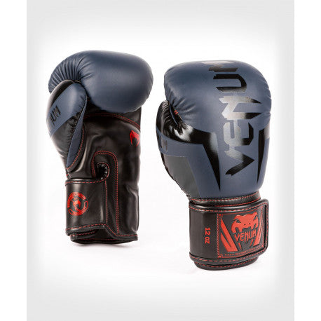 Elite Boxing Gloves - Navy Blue/Black/Red