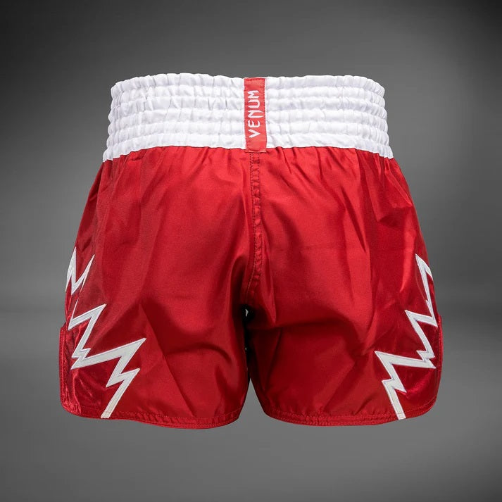 INFERNO MUAY THAI SHORTS - CHERRY RED/SNOW WHITE
