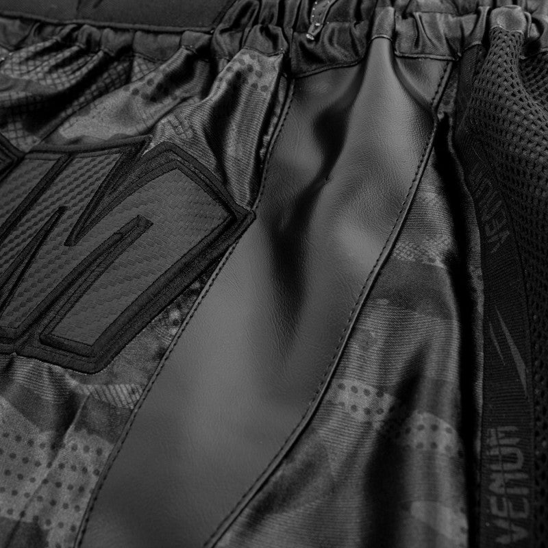 Full Cam Muay Thai Shorts - Urban Camo Black/Black