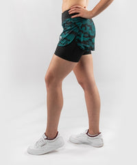 Defender 2.0 Hybrid Compression Shorts Women- Black/Green