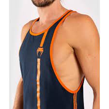 Cutback 2.0 Tank Top - Navy Blue/Orange