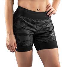 Defender 2.0 Hybrid Compression Shorts Women- Black/Black