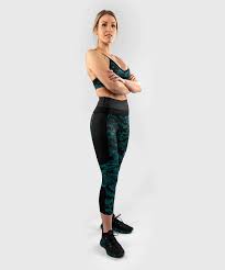 Defender 2.0 Compression Leggings- Black/Green