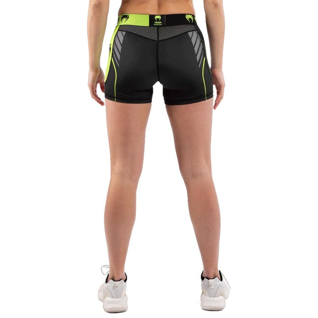 VTC 3 Compression Shorts for Women - Black/Neo Yellow