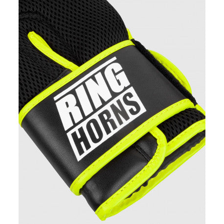 RINGHORNS CHARGER MX BOXING GLOVES - BLACK/NEO YELLOW