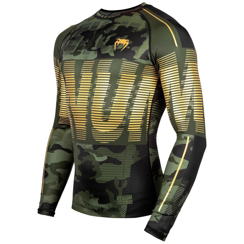 Tactical Rashguard Longsleeves - Forest Camo/Black