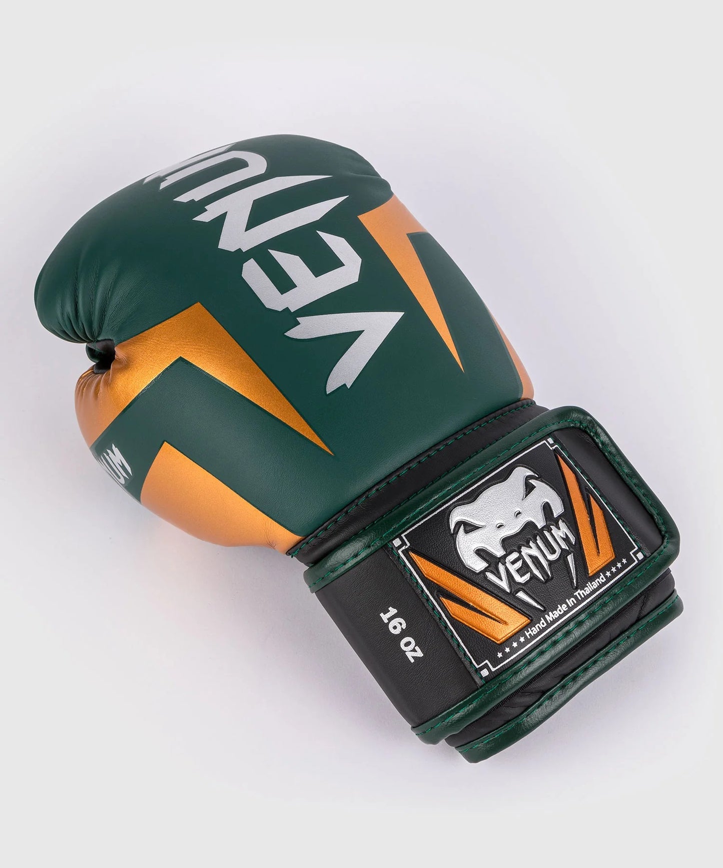Elite Boxing Gloves - Green Black Copper