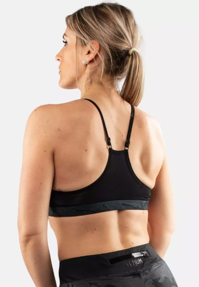 Defender Sports Bra-Black/Black