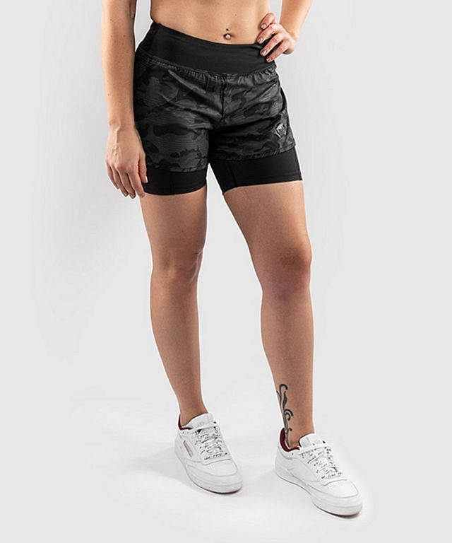 Defender 2.0 Hybrid Compression Shorts Women- Black/Black