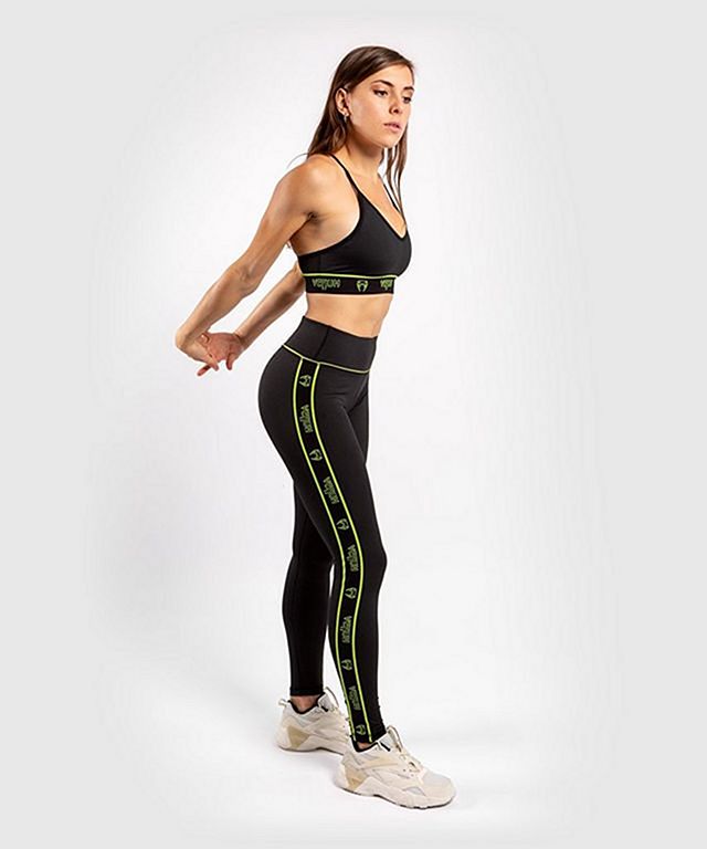 Tecmo Leggings-Black/Neo Yellow