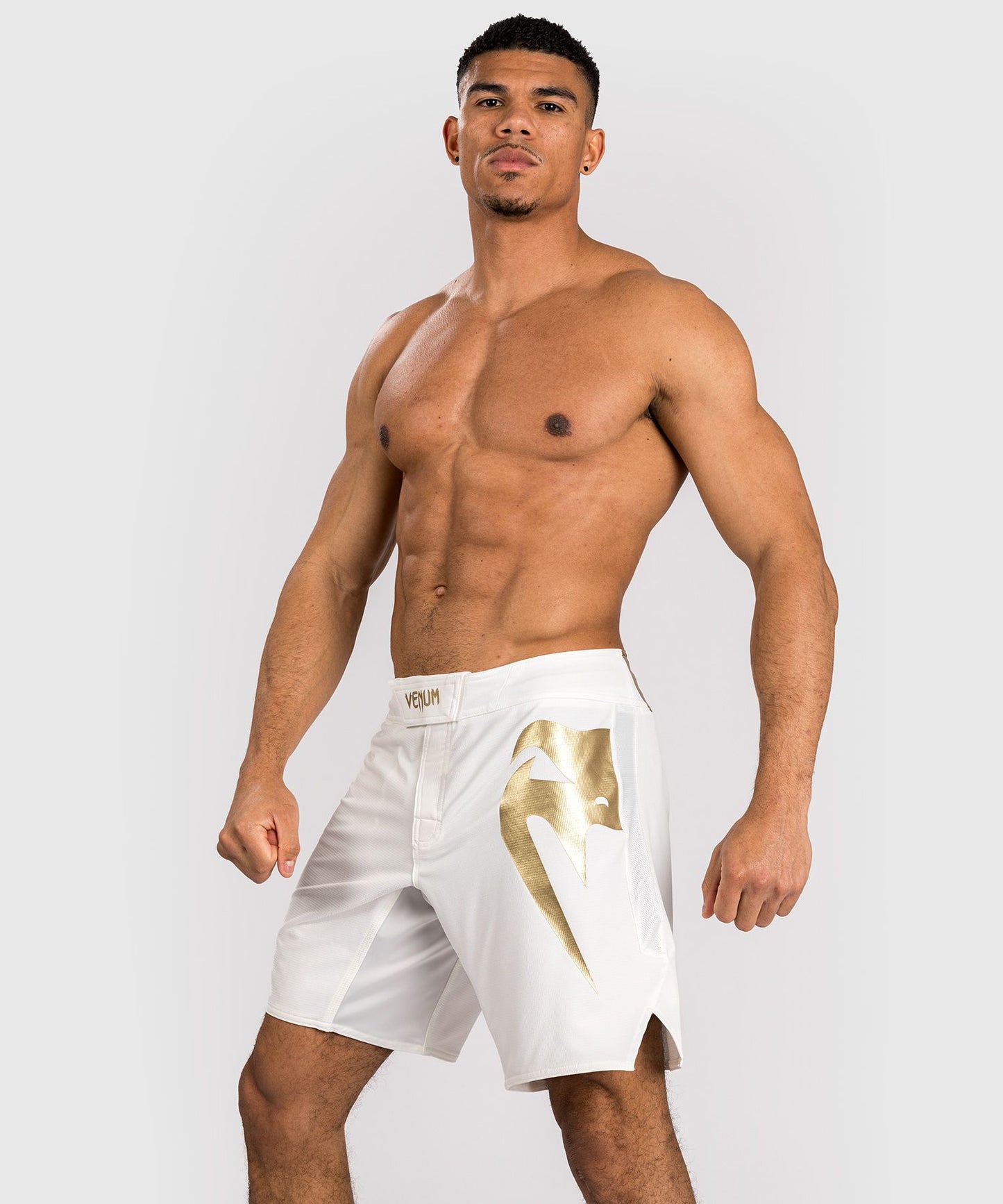 LIGHT 5.0 FIGHT SHORTS-WHITE/GOLD