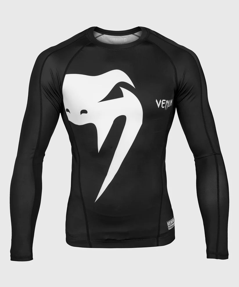 Original Giant Rashguard Long Sleeves - Black/White