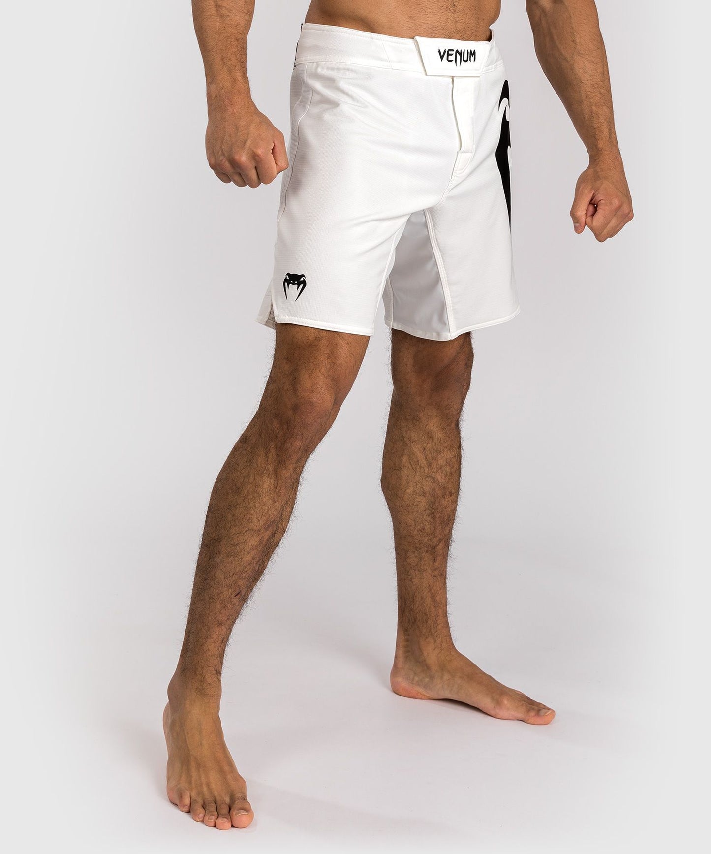 LIGHT 5.0 FIGHT SHORTS-WHITE/BLACK