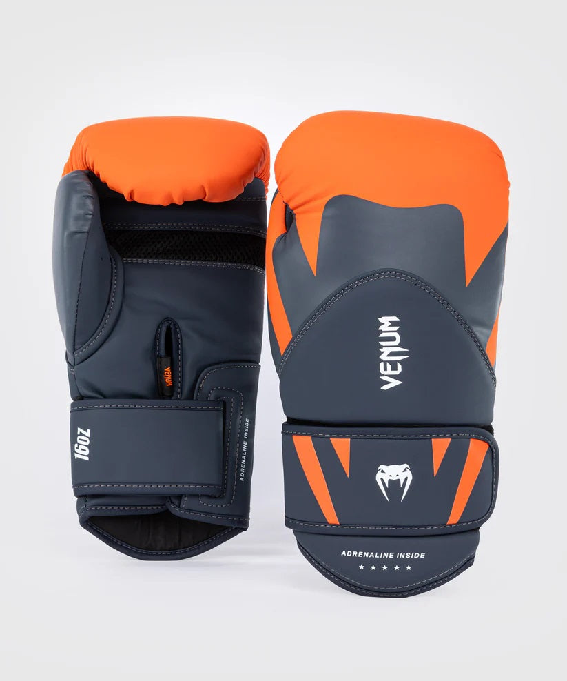 CHALLENGER 4.0 BOXING GLOVES-ORANGE/NAVY BLUE