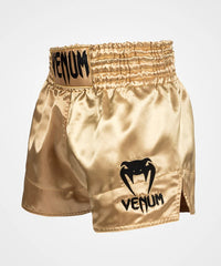 CLASSIC MUAY THAI SHORTS-GOLD/BLACK