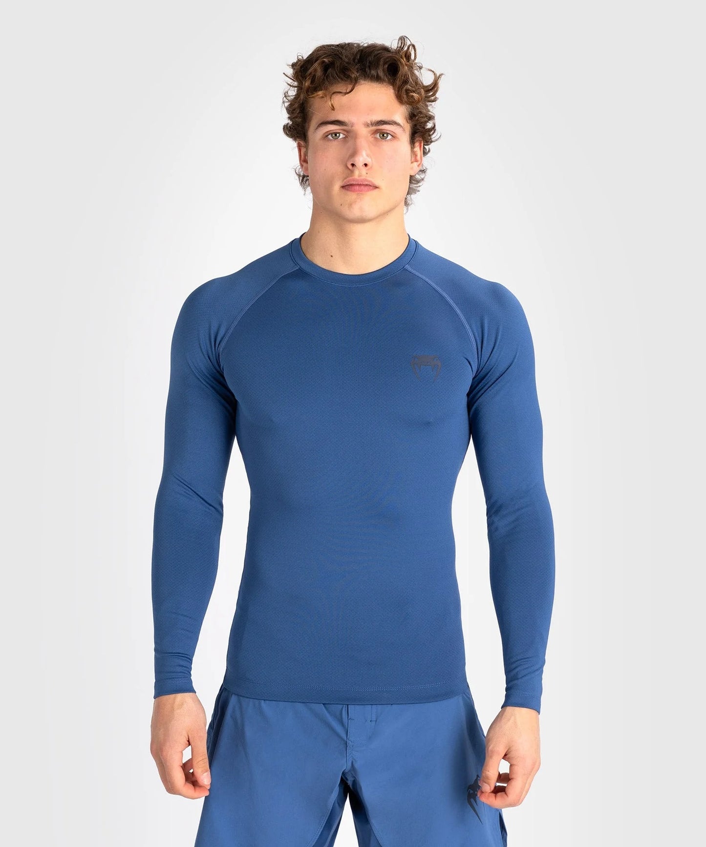 CONTENDER MEN'S LONG SLEEVE RASHGUARD-BLUE