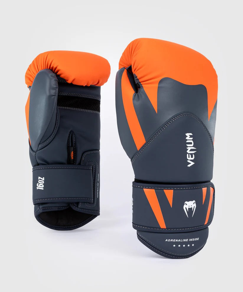 CHALLENGER 4.0 BOXING GLOVES-ORANGE/NAVY BLUE