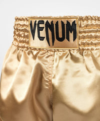 CLASSIC MUAY THAI SHORTS-GOLD/BLACK